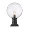Z-Lite Laurent Outdoor Pier Mounted Fixture, 1-Light, 12 In.W x 17.75 In.H, Black/Clear Seedy 599PHB-533PM-BK - alternate 7
